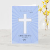 Für die Son-Taufe, das glühende Kreuz Karte (Gelbe Blume)