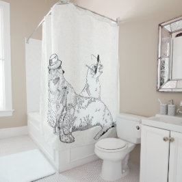 Für die Sonne gewartet Duschvorhang