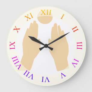 Für die Sonne I gewartet Große Wanduhr