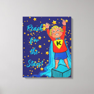 Für die Stars Stretchierte Leinwand drucksvoll.