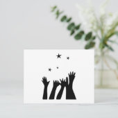 Für die Sterne Postkarte (Stehend Vorderseite)