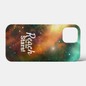 Für die Sterne Zitat Typografie Cooler Raum Case-Mate iPhone Hülle (Rückseite (Horizontal))