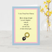 Für die stolzen neuen Eltern Karte (Gelbe Blume)