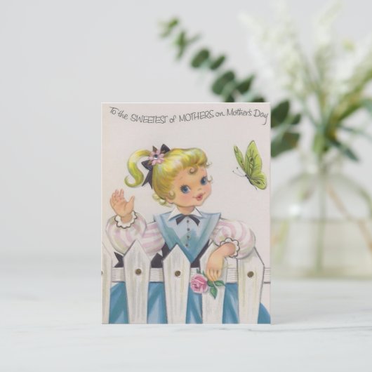 Für die süßen Mütter Postkarte (Stehend Vorderseite)