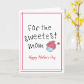 Für die süßeste Mama Niedlicher Muttertag Karte (Gelbe Blume)