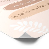 für die tägliche Motivation Poster (Ecke)