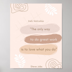 für die tägliche Motivation Poster