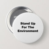 Für die Umwelt eintreten Button (Vorne & Hinten)