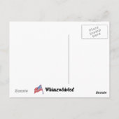 Für die US Flagge Postkarte (Rückseite)