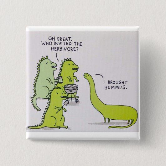 Für die Vegans u. die Vegetarier! Button (Vorderseite)