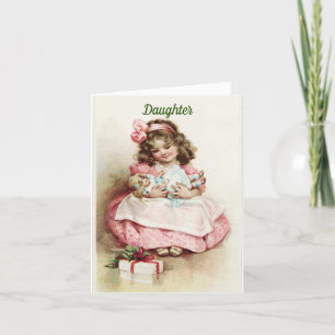 Für die Weihnachtskarte einer Tochter Dankeskarte