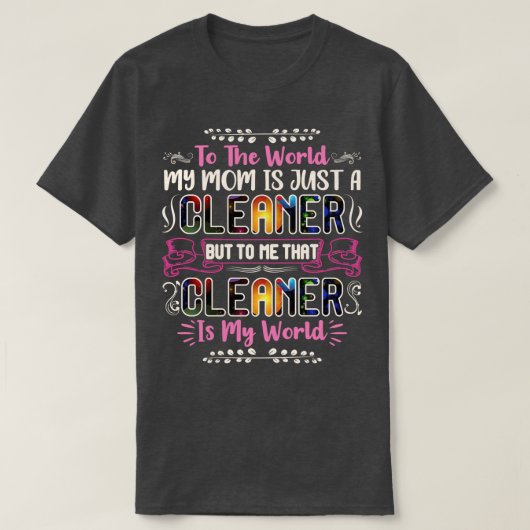 Für die Welt ist meine Mama nur ein sauberer Witz T-Shirt (Design vorne)