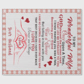 Für die wunderbare Ehefrau, die ich kannte, dass e Geschenkpapier (Flach)