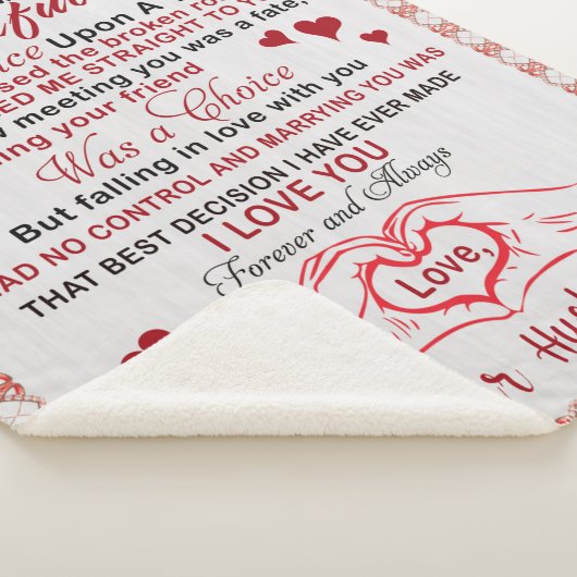 Für die wunderbare Ehefrau, die ich kannte, dass e Sherpadecke (3/4)