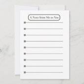 Für die Zukunft - Elegante Abschluss Card Einladung (Rückseite)