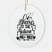 Für die Zukunft Herr + Frau Keramik Ornament (Links)