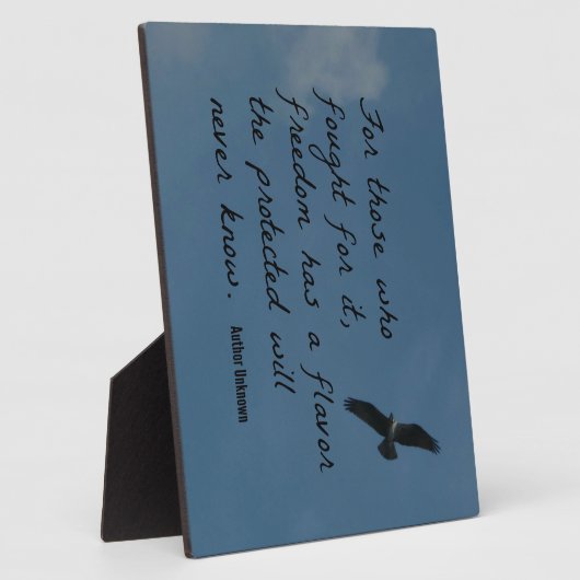 Für diejenigen, die dafür kämpfen, hat Freiheit ei Fotoplatte (Seite)