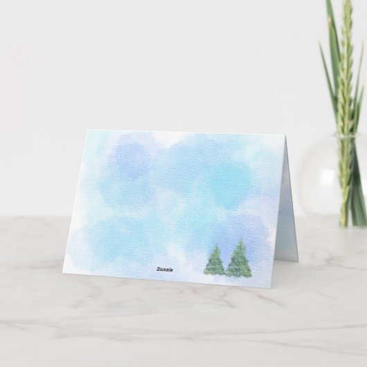 Für diejenigen, die im Winter geboren waren Geburt Karte (Rückseite)