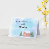 Für diejenigen, die im Winter geboren waren Geburt Karte (Gelbe Blume)