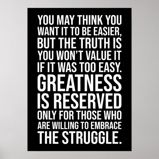 Für diejenigen, die kämpfen, ist Großzügigkeit vor Poster (Vorne)