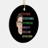 Für diejenigen, die sich an Privileg-Equality-Feel Keramik Ornament (Rechts)