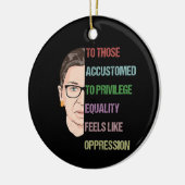 Für diejenigen, die sich an Privileg-Equality-Feel Keramik Ornament (Links)