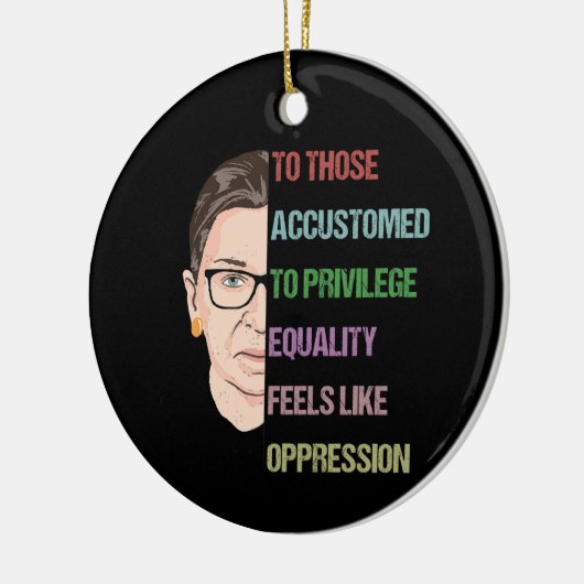 Für diejenigen, die sich an Privileg-Equality-Feel Keramik Ornament (Links)