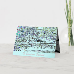 Für diese besondere Person Wasserfall-Grußkarte Karte