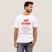Für diese ist Krieg reizvoll - Zitat gegen den Kri T-Shirt (Vorne ganz)