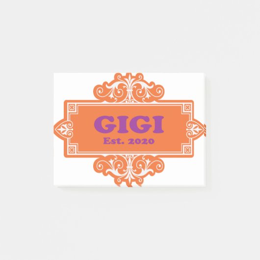 Für diese Sonderaktion "GiGi 2020" Post-it Klebezettel (Vorderseite)