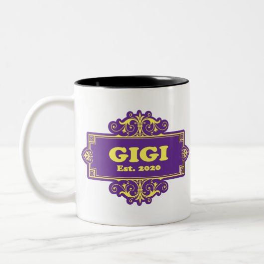 Für diese Sonderaktion "GiGi 2020" Zweifarbige Tasse (Links)