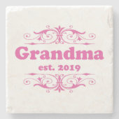 Für diese Sonderaktion "Oma 2019" Steinuntersetzer (Vorderseite)