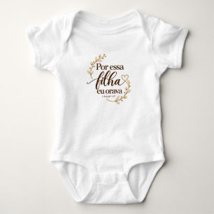Für diese Tochter betete ich Christlicher Body f Baby Strampler