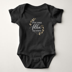 Für diese Tochter betete ich Christlicher Body f Baby Strampler