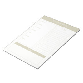 Für diese Woche - Wochenplaner - Taupe Notizblock