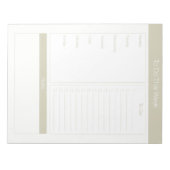 Für diese Woche - Wochenplaner - Taupe Notizblock (Vorderseite)