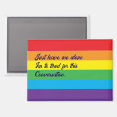 Für dieses Gespräch müde Magnet (Vorderseite/Rückseite)