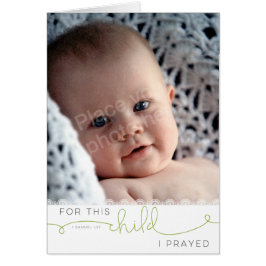 Für dieses Kind betete ich - 1 Samuel 1:27