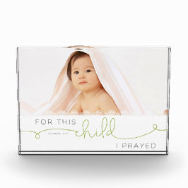 Für dieses Kind betete ich - 1 Samuel 1:27 Fotoblock