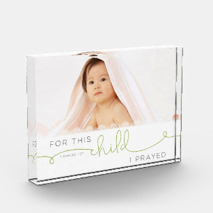 Für dieses Kind betete ich - 1 Samuel 1:27 Fotoblock