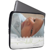 Für dieses Kind betete ich - 1 Samuel 1:27 Laptopschutzhülle (Vorne Rechts)