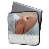 Für dieses Kind betete ich - 1 Samuel 1:27 Laptopschutzhülle (Vorderseite Links)