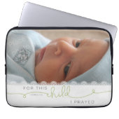 Für dieses Kind betete ich - 1 Samuel 1:27 Laptopschutzhülle (Vorderseite)