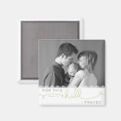 Für dieses Kind betete ich - 1 Samuel 1:27 Magnet (Vorderseite/Rückseite)