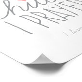 Für dieses Kind betete ich 1 Samuel 1:27 Rosa Poster (Ecke)