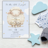 Für dieses Kind betete ich die Schrift Blue Lamb B Einladung