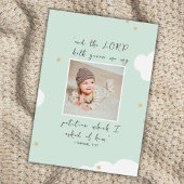 Für dieses Kind betete ich Foto Grünes Lamm Religi Einladung