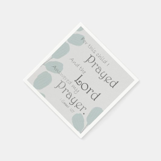 Für dieses Kind betete ich Serviette (Ecke)