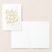 Für dieses Kind habe ich Gold Foil Card gebeten Folienkarte (Anzeige)