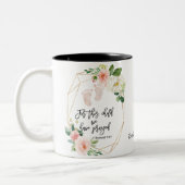 Für dieses Kind haben wir Bibelverse betet Zweifarbige Tasse (Links)